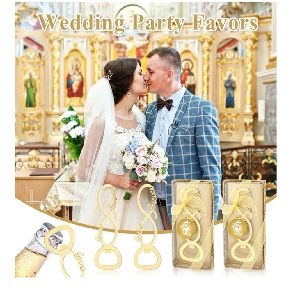 BRAND NEW 24 Pcs Love Forever Bottle Openers for Wedding, Bridal Shower Favors